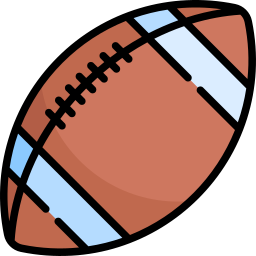 Rugby ball icon