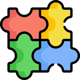 pezzi del puzzle icona
