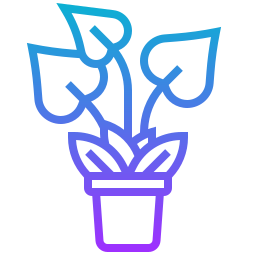 Горшок для растений иконка