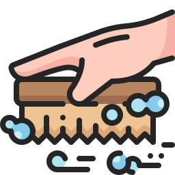 Cleaning brush icon