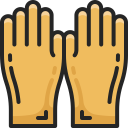 Cleaning gloves icon