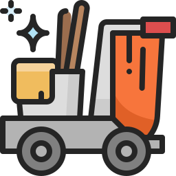 Cleaning cart icon