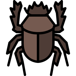 escarabajo de estiércol icono