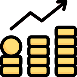 crecimiento del dinero icono