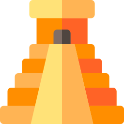 Aztec pyramid icon