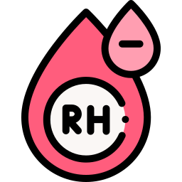 rh krwi ujemny ikona