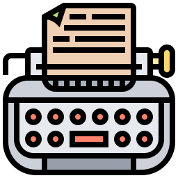 macchina da scrivere icona