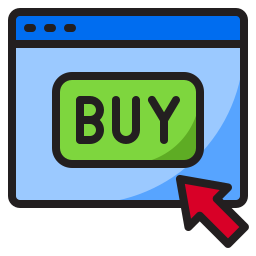 Shopping online icon