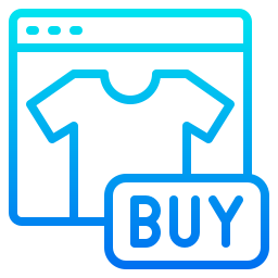 Shopping online icon