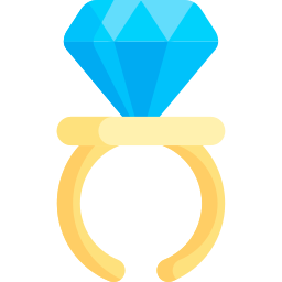 Diamond ring icon