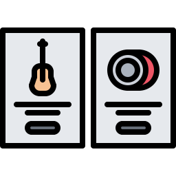 muziek instrumenten icoon