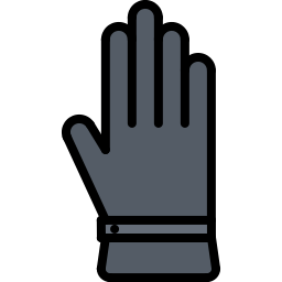 Leather gloves icon