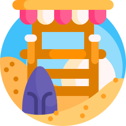 Lifeguard tower icon