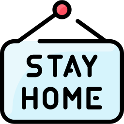quédate en casa icono