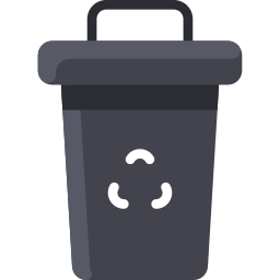 Waste bin icon