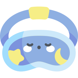 Sleeping mask icon