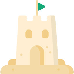 château de sable Icône