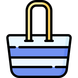 Beach bag icon