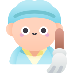 Cleaning staff icon