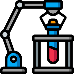 braccio robotico icona