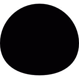 Óvalo negro icono
