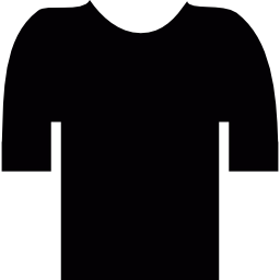 camiseta negra icono