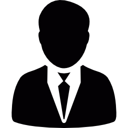 mann in anzug und krawatte icon