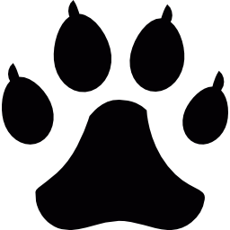 pista de perro icono
