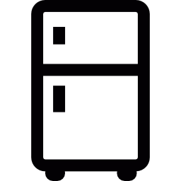 Холодильник с морозильной камерой иконка