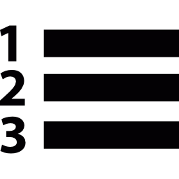 번호 매기기 목록 icon