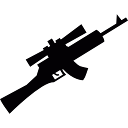 rifle de francotirador icono