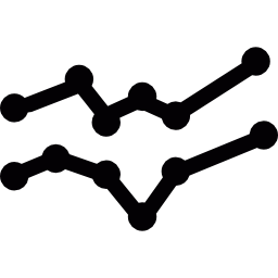 polylijndiagrammen icoon