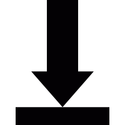 flecha de descarga icono