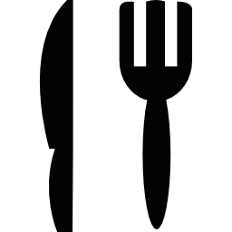 fourchette et couteau Icône
