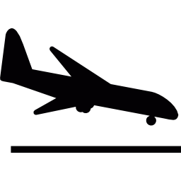 aterrizaje de avión icono