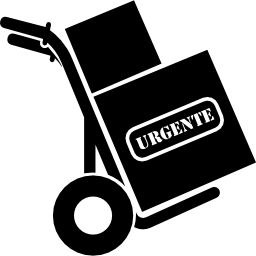 transport von bedruckten kartons icon