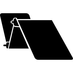 黒い二つ折りパンフレット icon