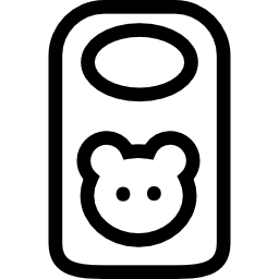 Śliniaczek z zarysem głowy zwierzęcia ikona