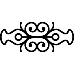 doble simetría en diseño floral icono
