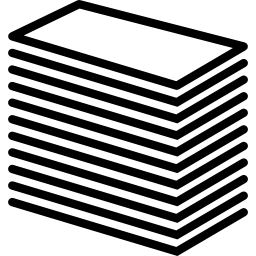 Stacked print products icon