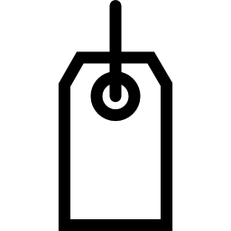 Label outline icon