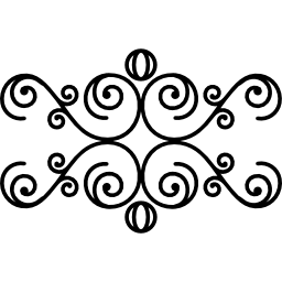 Цветочный дизайн со спиралями иконка