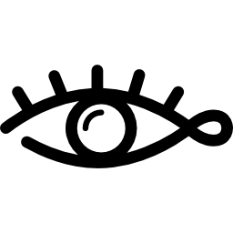 formato da parte do corpo humano do olho Ícone