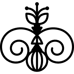 Бутон цветка с вариантом дизайна лозы иконка
