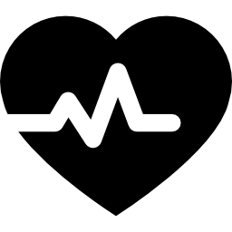 controllo ginnasta dei battiti cardiaci icona