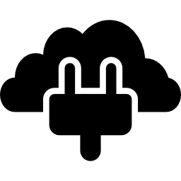 połączenie z chmurą ikona