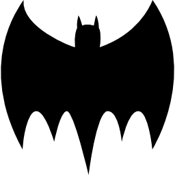 silhouette noire de chauve-souris Icône