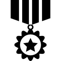 medaglia di riconoscimento di guerra icona