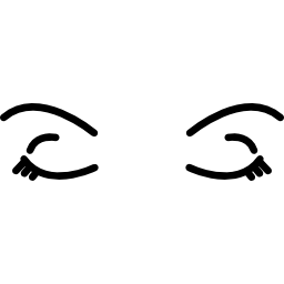 Female human eyes icon