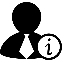 Businessman information icon